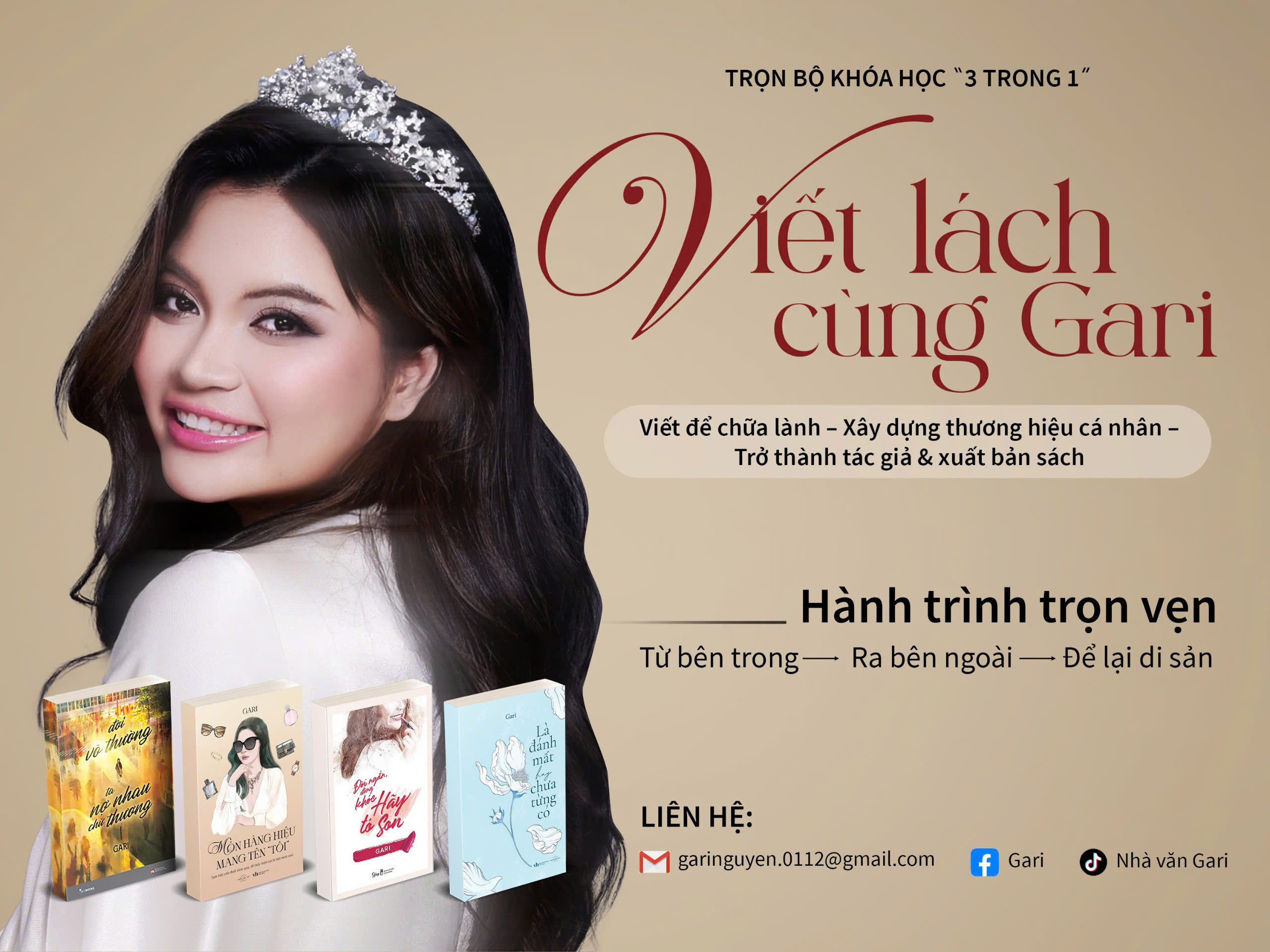 TRỌN BỘ KHÓA HỌC “3 TRONG 1”: VIẾT LÁCH CÙNG GARI