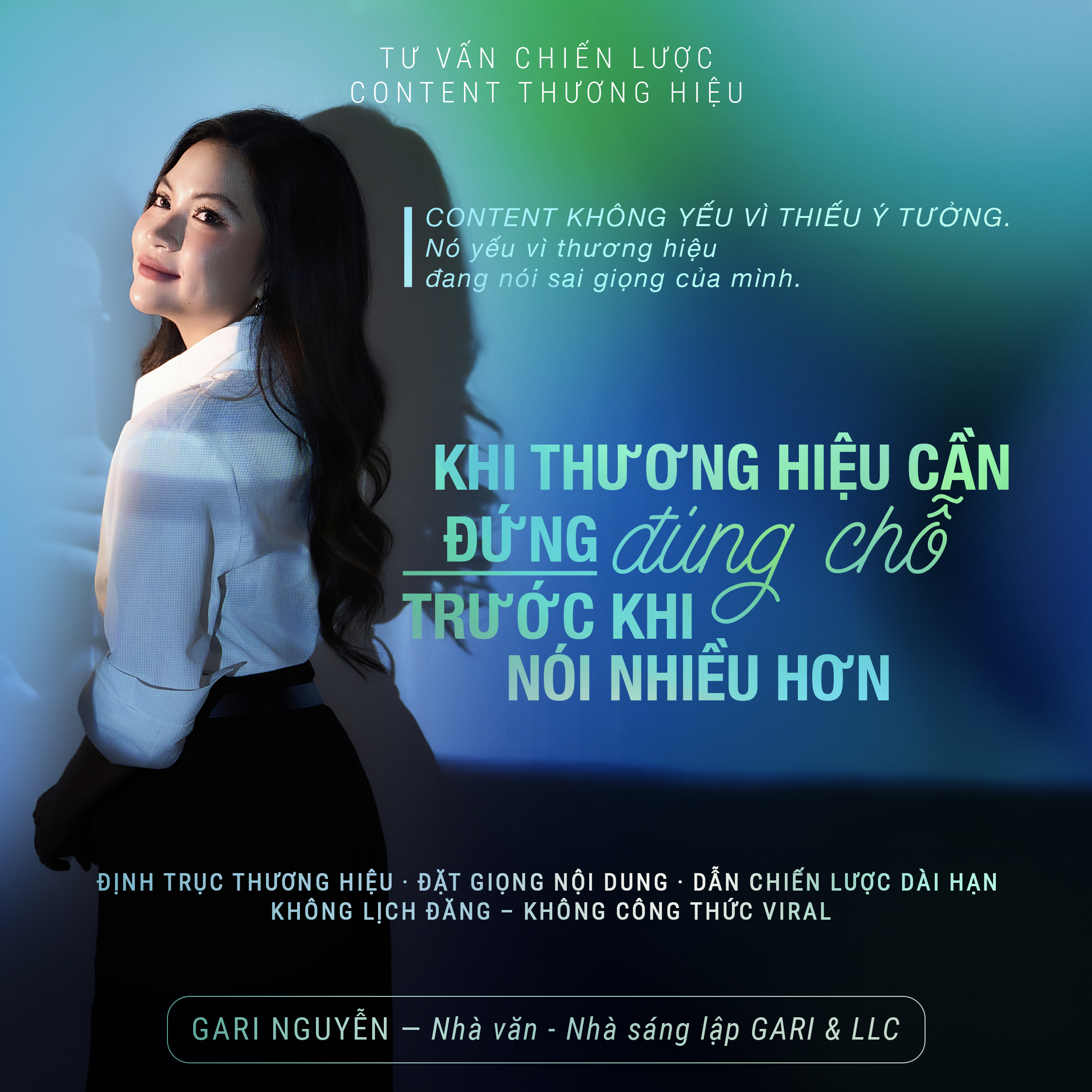 [BRAND STRATEGY] TƯ VẤN CONTENT THƯƠNG HIỆU: ĐỊNH TRỤC – ĐẶT GIỌNG – DẪN CHIẾN LƯỢC