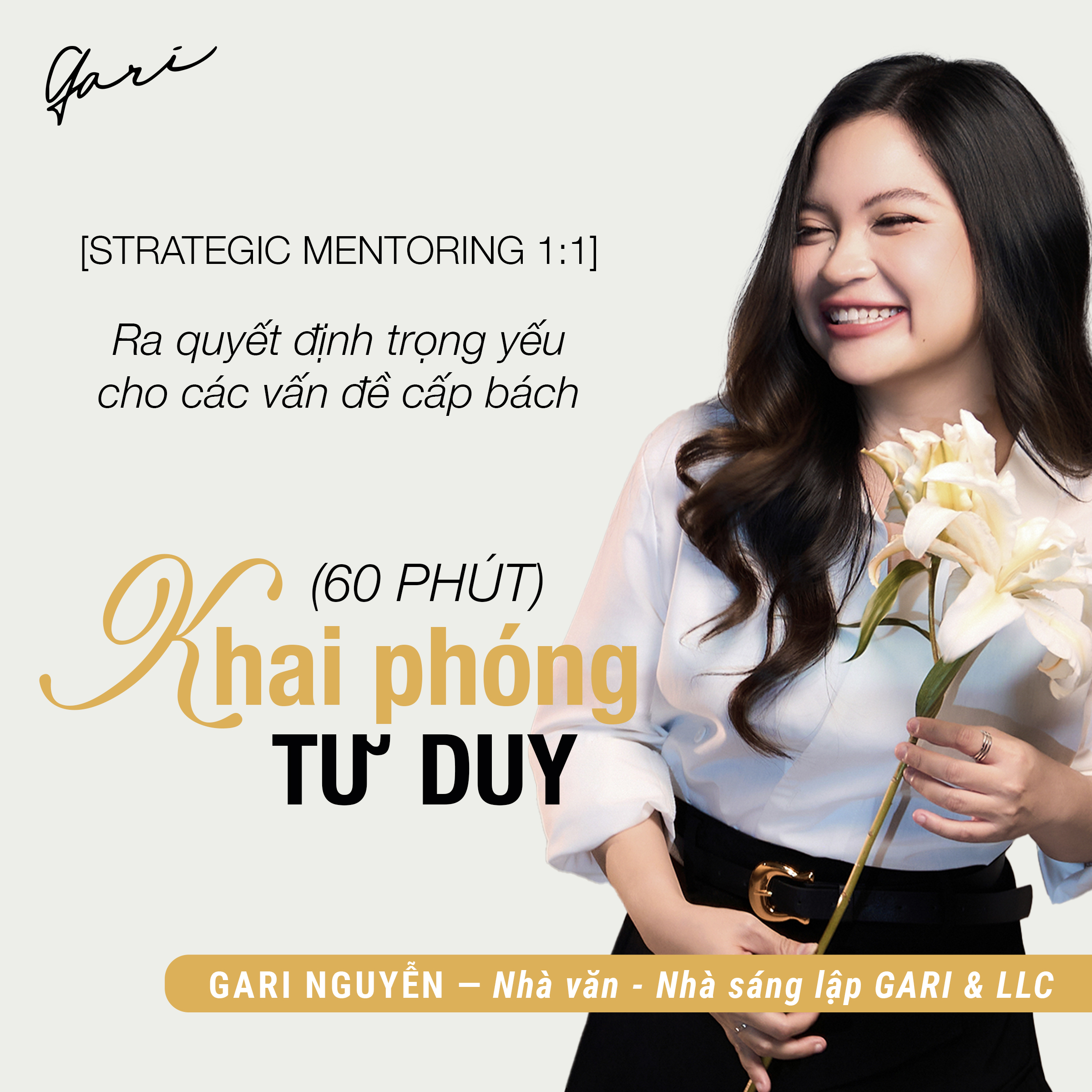[STRATEGIC MENTORING 1:1] KHAI PHÓNG TƯ DUY (60 PHÚT)